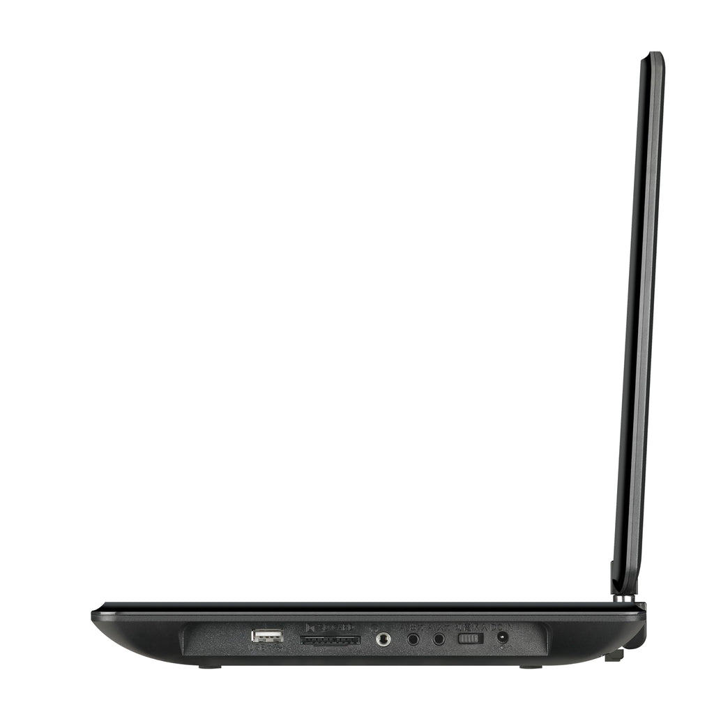 SuperSonic SC-2514 14 in Portable Swivel DVD Player with Built-In TV Tuner, USB, SD and Car Charger - Black