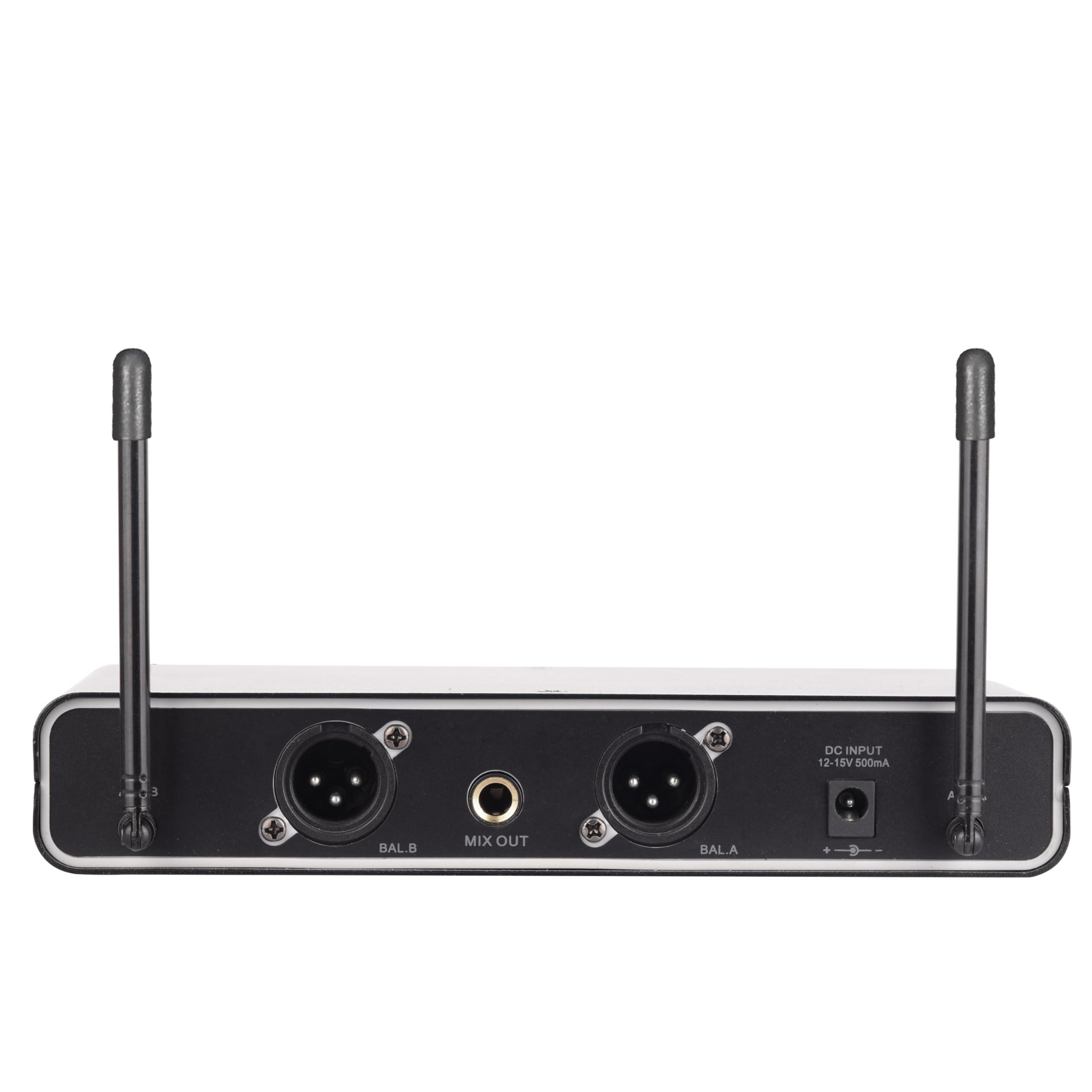 SuperSonic SC-920UHF Dual Fixed Channel UHF Wireless Microphone System - 200ft Range, 2 Handheld Dynamic Mics, XLR & 1/4-Inch Outputs