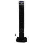 Vie Air 50-Inch Luxury Digital 3-Speed High-Velocity Tower Fan with Remote – Oscillating, Ionizer, Touchscreen, Bedroom & Living Room