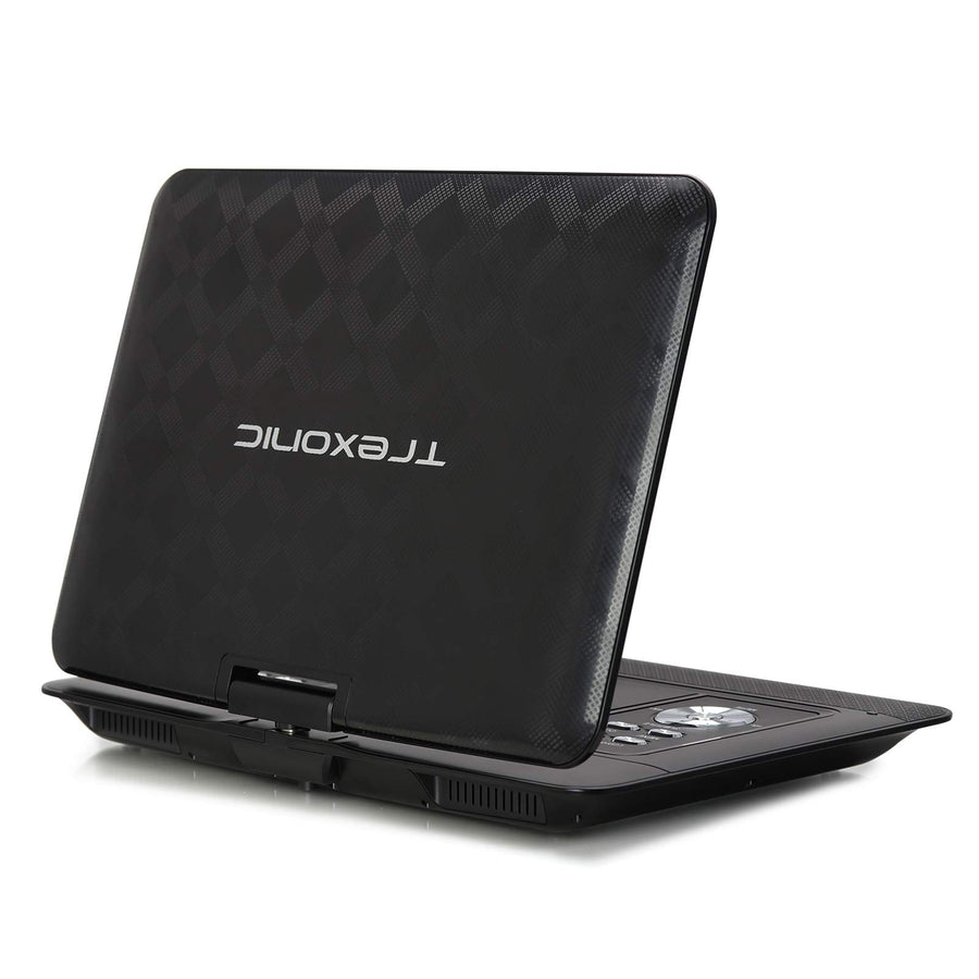 Trexonic 14.1 inch Portable DVD Player with Swivel TFT-LCD Screen, USB/SD/AV Inputs and Car Adapter