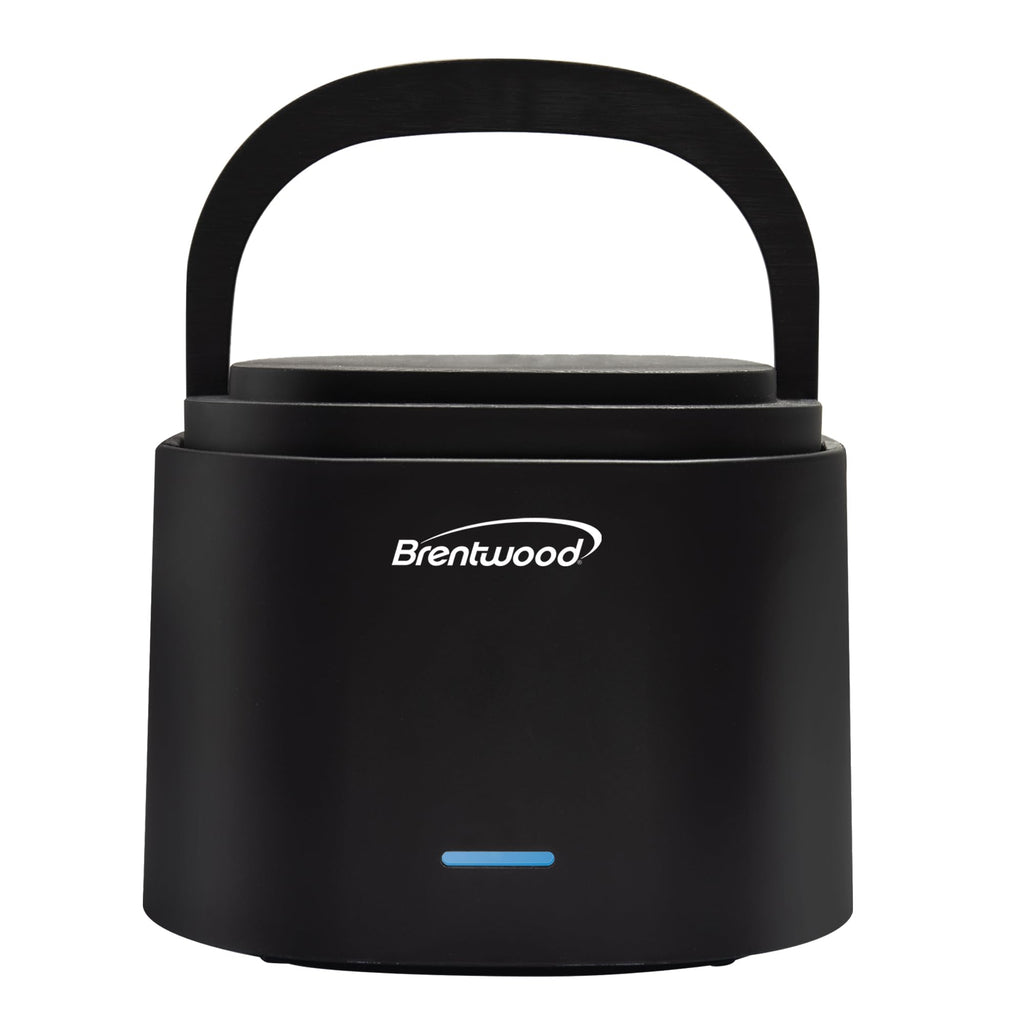 Brentwood ELB-600BK black portable electric lunch box food warmer with stainless steel container