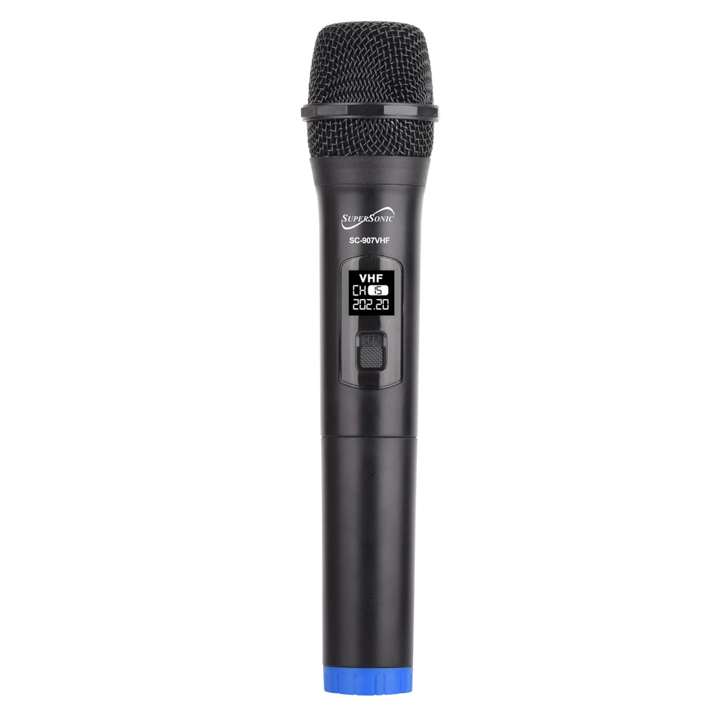 SuperSonic SC-907VHF Dual Channel VHF Wireless Microphone System with 2 Handheld Mics