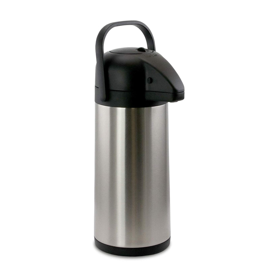 MegaChef 3 Quart Double Wall Vacuum Insulated Stainless Steel Airpot Hot Beverage Dispenser for Coffee and Tea