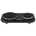 Brentwood TS-332BK black double cast iron electric hot plate, 1100W