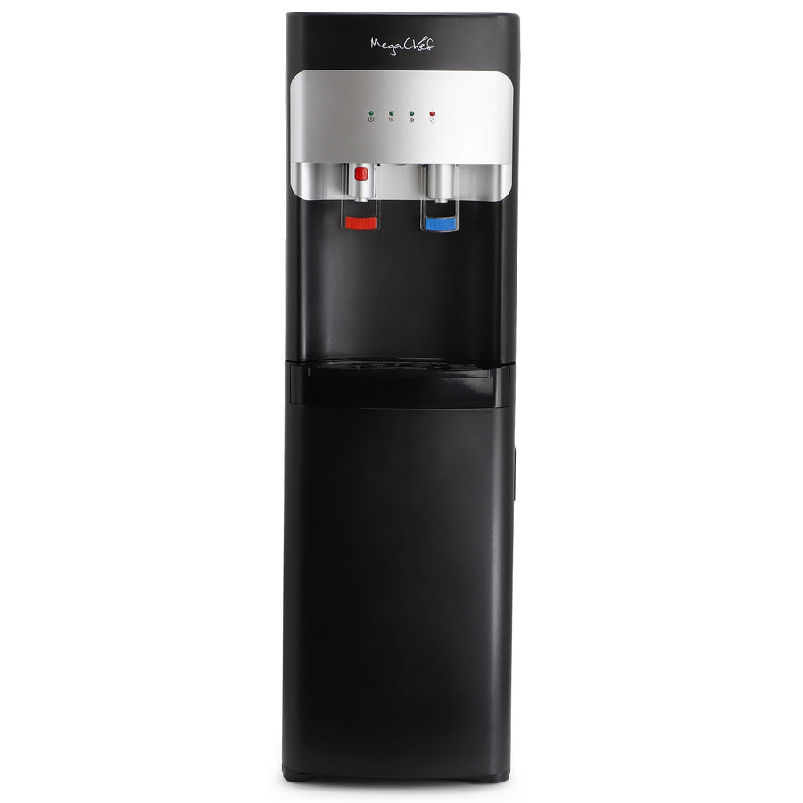 MegaChef Bottom-Load Hot & Cold Water Dispenser, Black, 5-Gallon