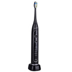 SuperSonic Sonic Zoom Advance Rechargeable Sonic Toothbrush – Black, 40,000 VPM with 5 Modes, 8 Brush Heads & Travel Case
