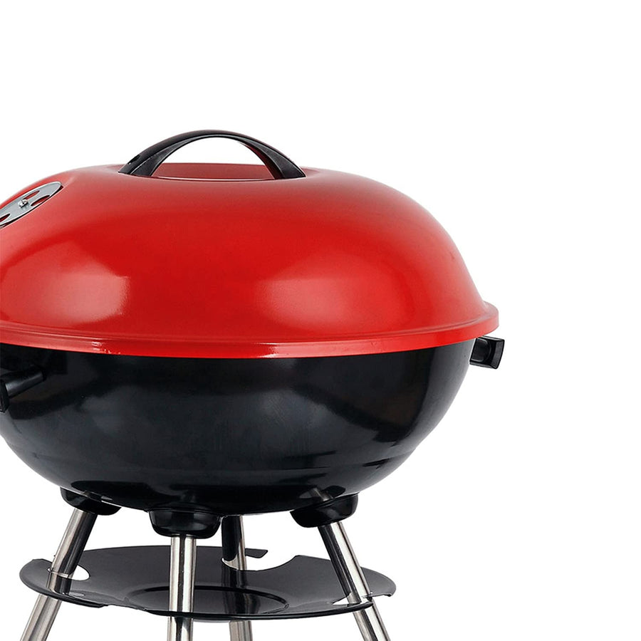 Brentwood BB-1701 17-inch Portable Charcoal BBQ Grill, Red