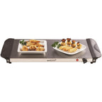 Brentwood BF-315 4.5-Quart Triple Buffet Server and Warming Tray, Stainless Steel