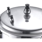 Brentwood BPC-110 7.5-Quart Aluminum Stovetop Pressure Cooker - Silver, 3 Safety Valves, Dishwasher Safe