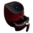 MegaChef 3.5-Quart Air Fryer & Multi-Cooker – 7 Pre-Programmed Digital Settings, 1350W Hot-Air Circulation, Fry / Roast / Bake (Burgundy)