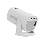 SuperSonic SC-92P Smart WiFi Streaming Projector with Bluetooth 5.3 and Aurora Light Effect - White