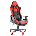 Gamefitz GF-2002 Ergonomic Gaming Chair – Adjustable High-Back Racing-Style Office Chair (Black & Red)