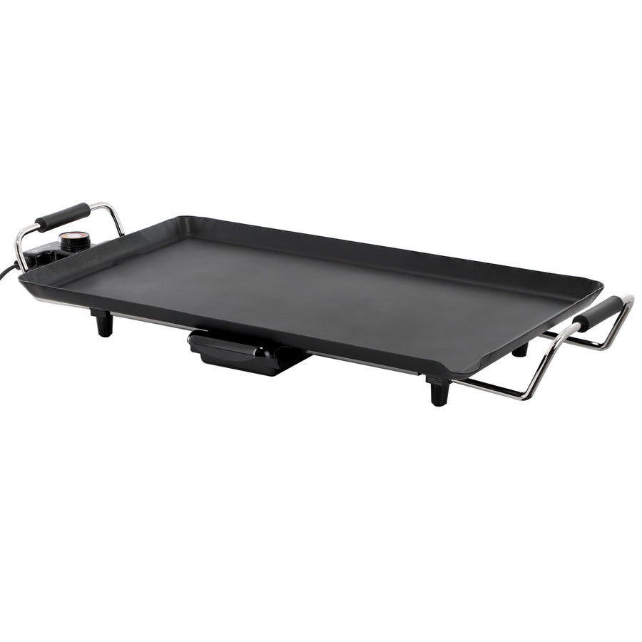 MegaChef 21-Inch Electric Grill with Non-Stick Plate & Removable Drip Tray