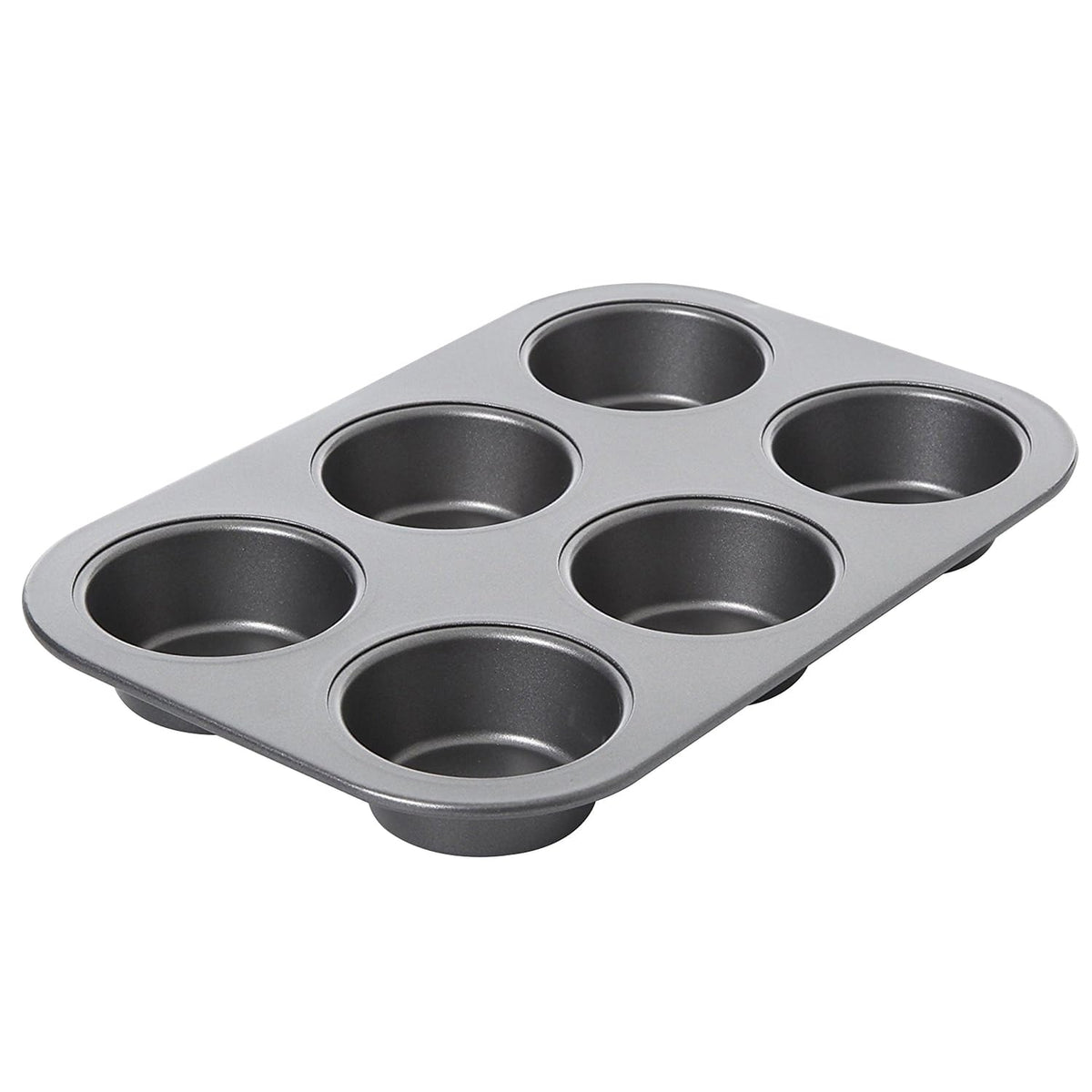 Gibson Home Nonstick Carbon Steel Bakeware Set, 5-Piece with Cookie Sheet, Muffin Pan, Loaf Pan and 2 Round Cake Pans, Gray, Love-to-Bake
