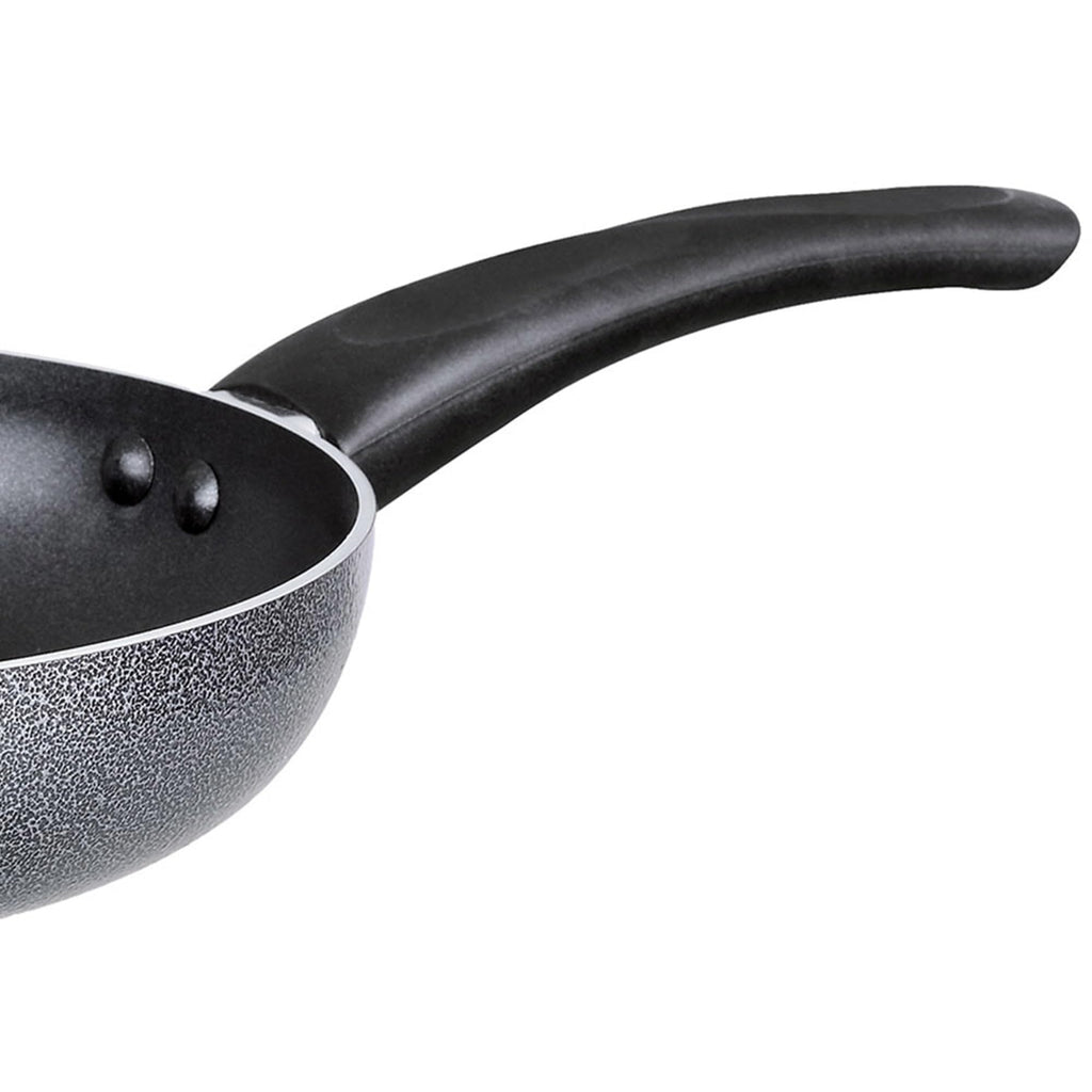 Brentwood 10-Inch Aluminum Non-Stick Wok with Tempered Glass Lid – Gray