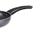 Brentwood 10-Inch Aluminum Non-Stick Wok with Tempered Glass Lid – Gray