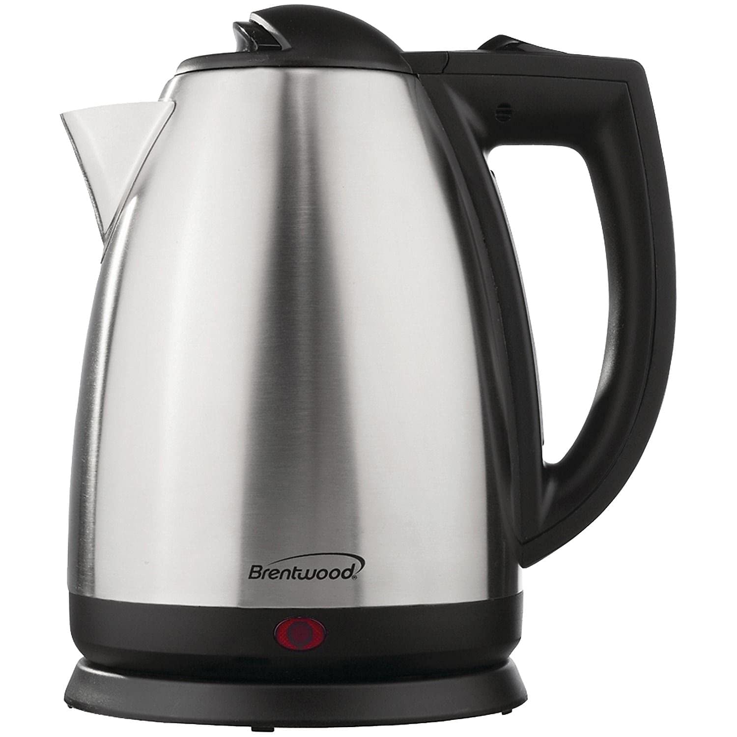 Brentwood KT-1800 Cordless Electric Kettle – 2L Stainless Steel with Auto Shut-Off