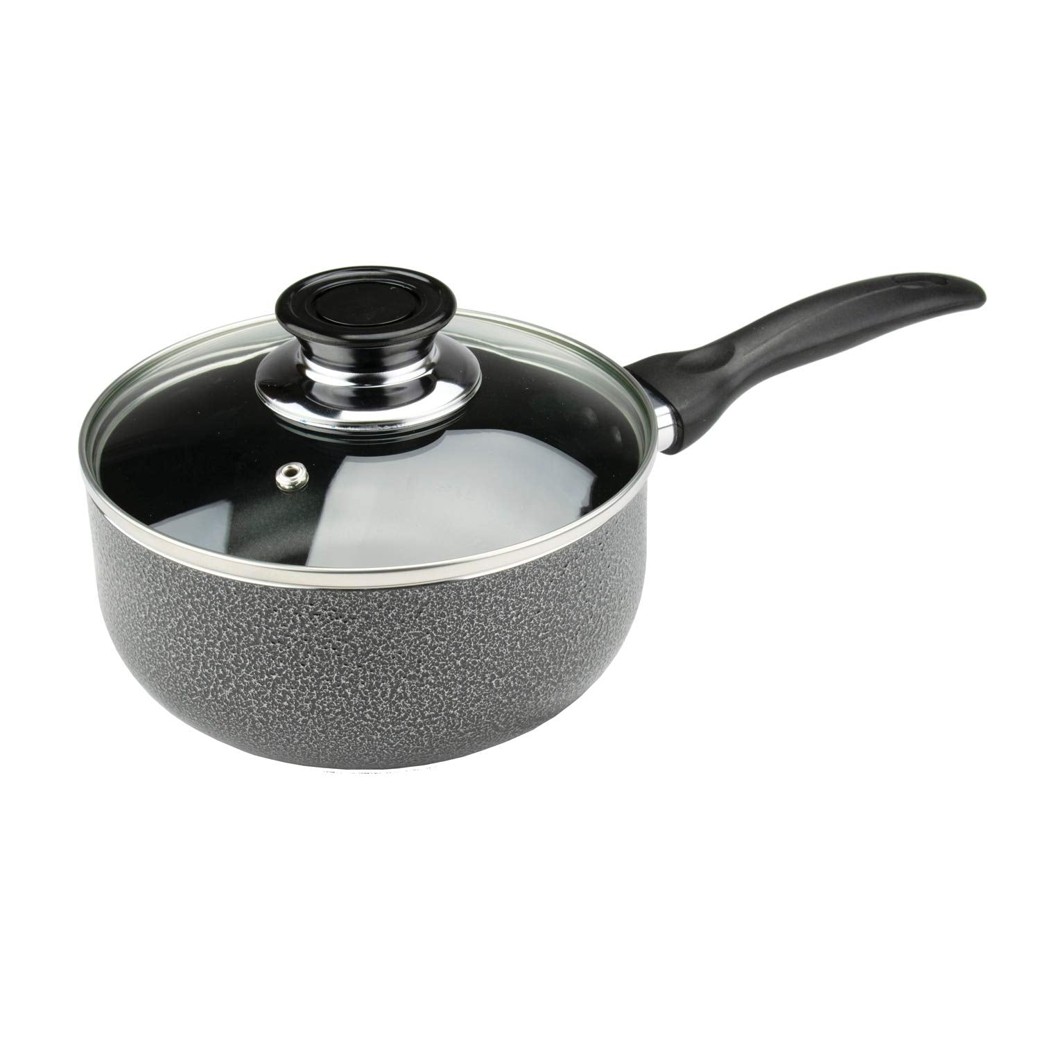 Brentwood BPS-207G 7-Piece Non-Stick Aluminum Cookware Set - Granite Finish, Fully Dishwasher Safe