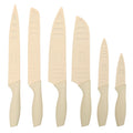Gibson Home Bostonville 12-Piece Nonstick Stainless Steel Knife Set with Blade Guards – Linen