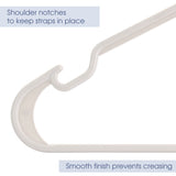 Elama Notched Plastic Clothes Hangers