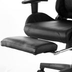 Gamefitz GF-2001 Ergonomic Gaming Chair – Adjustable High-Back PU Leather Racing-Style Office Chair (Black)