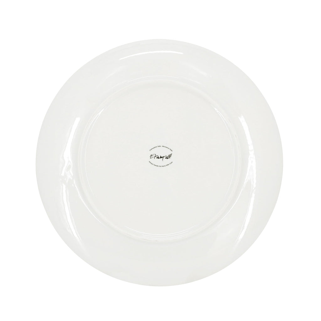 Elama Sydney 18-Piece Porcelain Dinnerware Set – White Elegant Service for 6