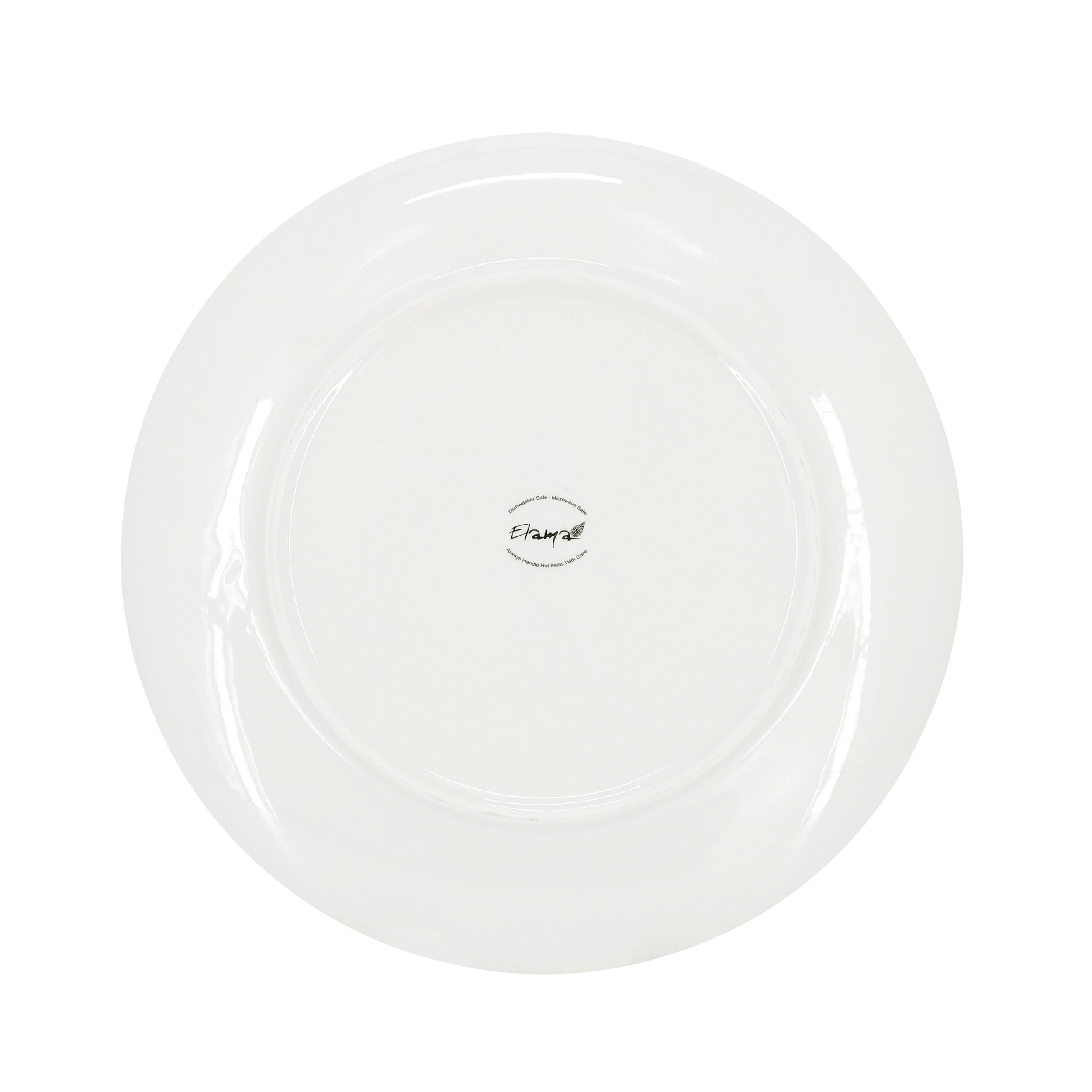 Elama Sydney 18-Piece Porcelain Dinnerware Set – White Elegant Service for 6