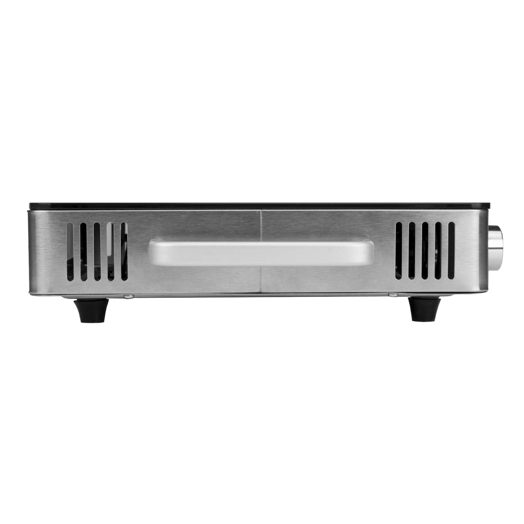 Brentwood Select TS-381 1200W Single Infrared Electric Countertop Burner with 60-Minute Timer - Stainless Steel