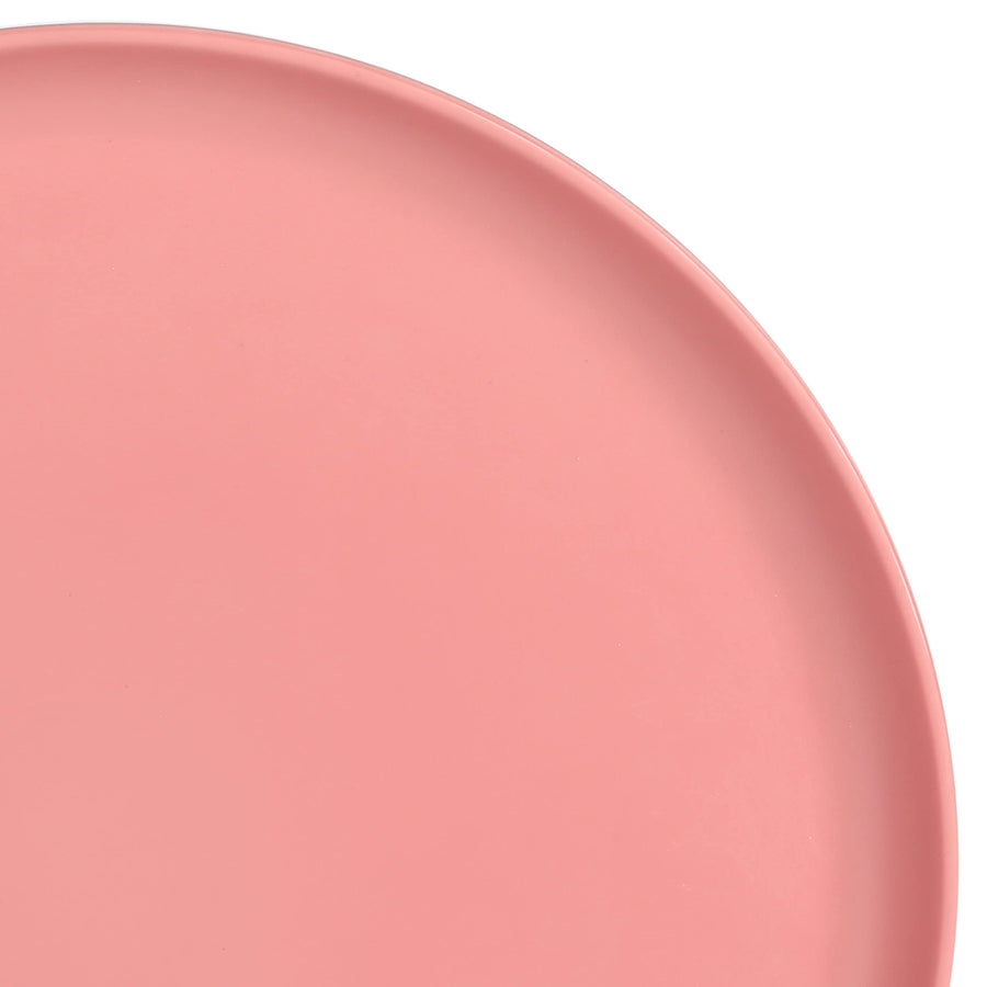 Gibson Home Canyon Crest 12-Piece Stackable Matte Melamine Dinnerware Set, Rose Red (Service for 4)