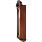 Bedford Clock Collection Jacob 22.75" Mahogany Chiming Pendulum Wall Clock – Quartz Westminster Chimes with Swinging Pendulum & Roman Numeral Dial