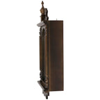Bedford Clock Collection Leo 21" Chestnut Wood Chiming Pendulum Wall Clock – Quartz Westminster Chimes with Swinging Pendulum & Roman Numeral Dial