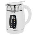 Brentwood KT-2018W white digital glass electric kettle with stainless tea infuser