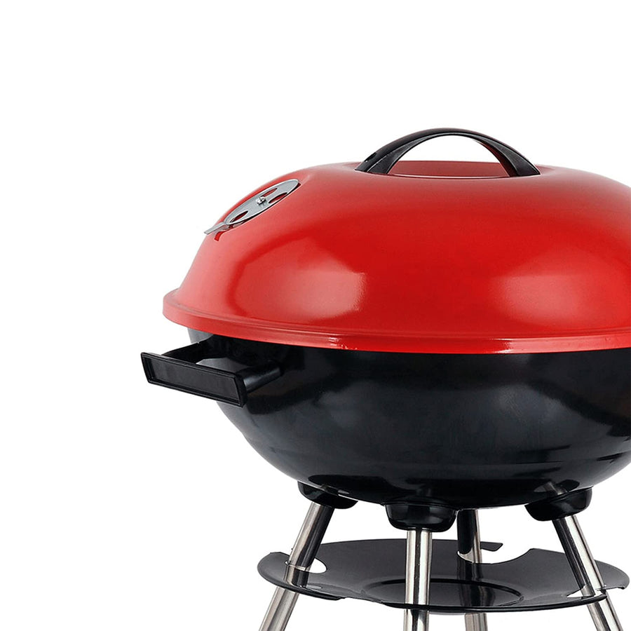 Brentwood BB-1701 17-inch Portable Charcoal BBQ Grill, Red