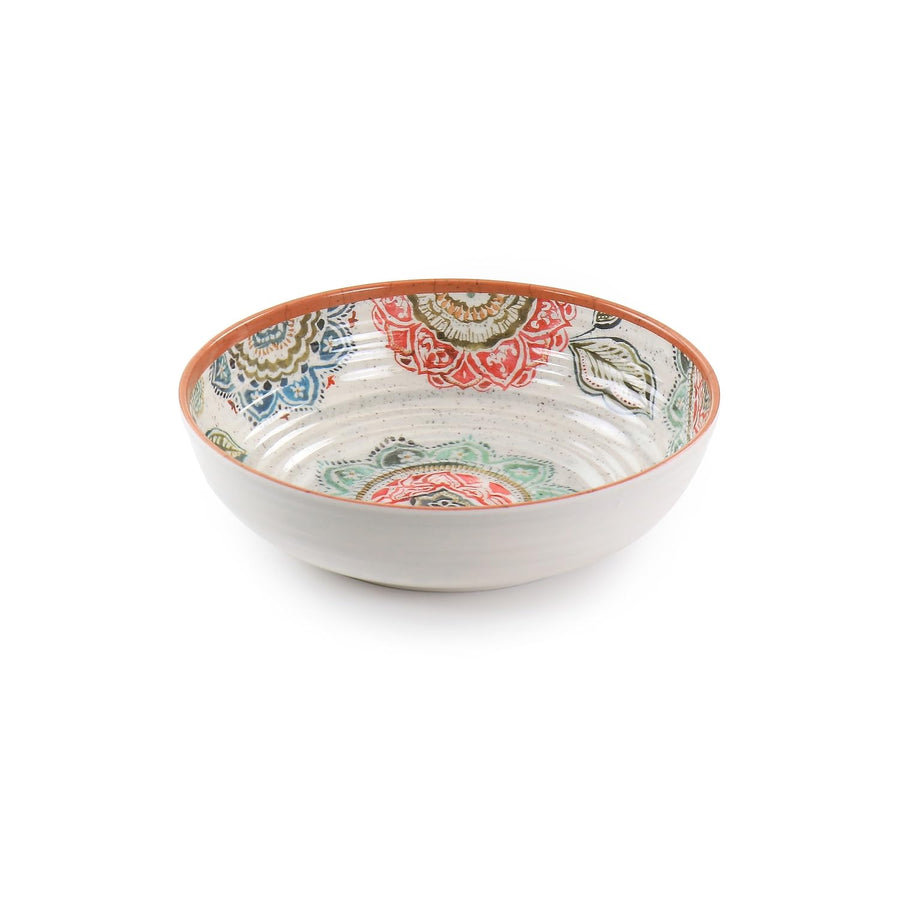 Elama Ester 12 Piece Melamine Dinnerware Set, Multicolored, Service for 4