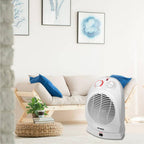 Optimus H-1382 Portable Oscillating Fan Heater with Adjustable Thermostat – 1500W Personal Space Heater for Home & Office