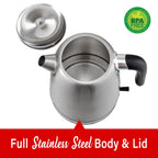 Brentwood KT-1792S 1500W Stainless Steel 1.7L Cordless Electric Kettle - Silver