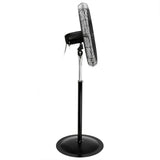 Vie Air 30 Inch Industrial Heavy Duty Oscillating Metal Pedestal Stand Fan, 3-Speed