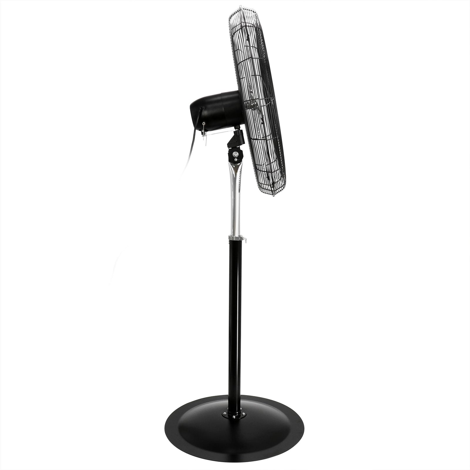Vie Air 30 Inch Industrial Heavy Duty Oscillating Metal Pedestal Stand Fan, 3-Speed