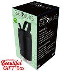 Brentwood GeoJug G-1900BK 64 oz Vacuum Insulated Sports Water Jug with Straw Lid and Fence Hook - Black