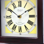 Bedford Clock Collection Redwood Chiming Pendulum Wall Clock – Walnut Brown Finish, Quartz Movement with Swinging Pendulum & 4 Chime Modes