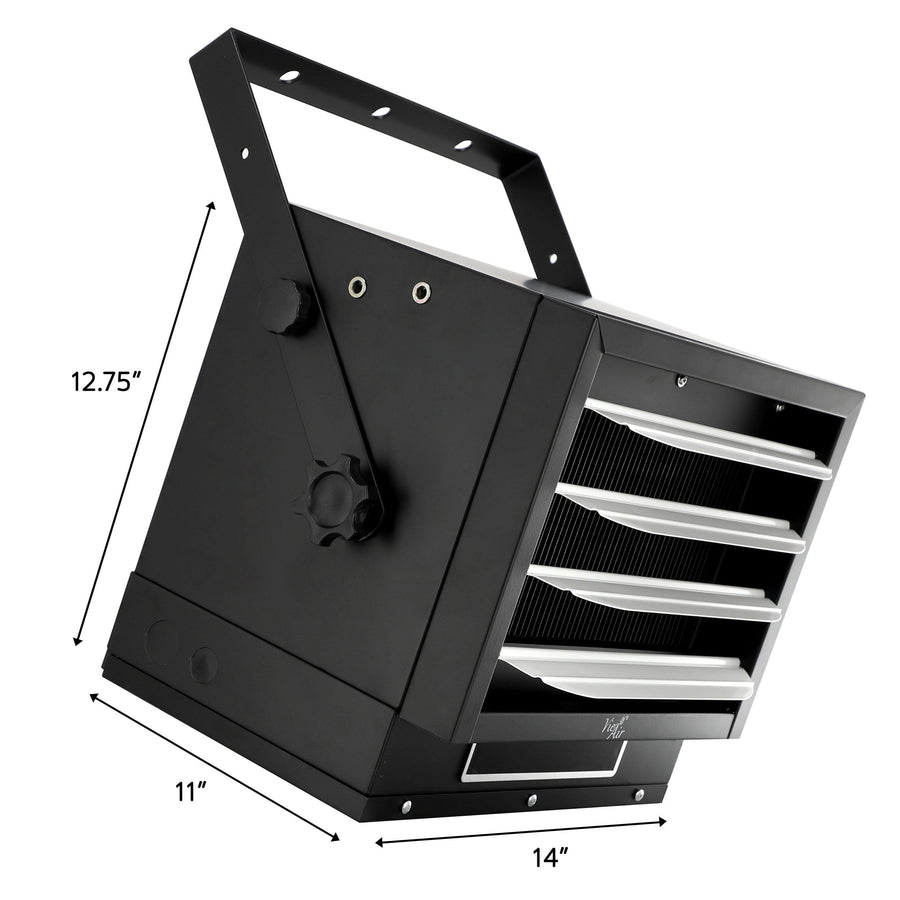 Vie Air 7500W 240V Hard-Wired Garage Heater with Remote, Matte Black