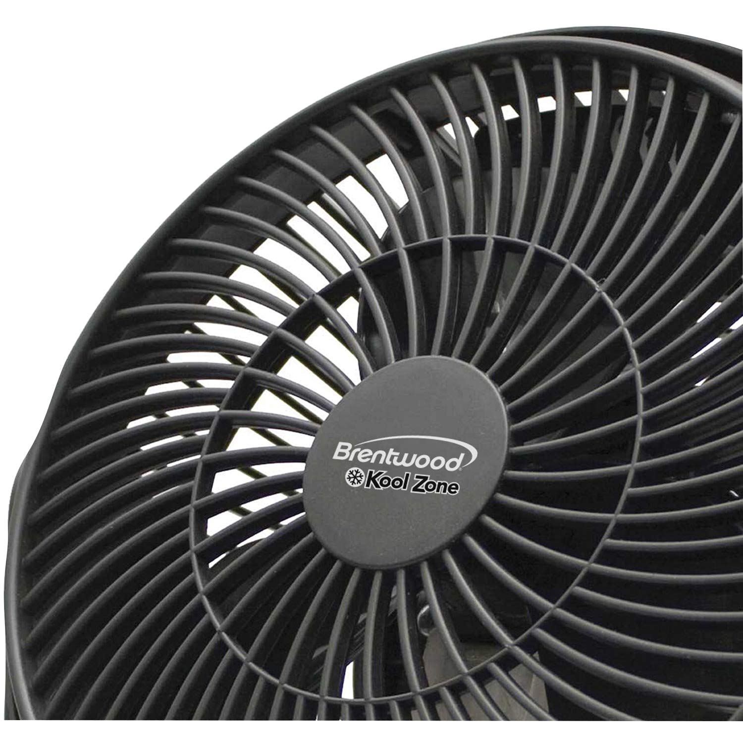 Brentwood Kool Zone F-8BKR 8 Inch 3-Speed High Velocity Air Circulator Fan - Black