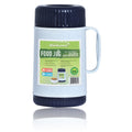 Brentwood FT-16 44 oz blue wide-mouth insulated food jar with glass liner