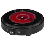 Brentwood Select TS-383DBK 10-Inch Countertop Infrared Single Burner with Digital Touch Controls, Black