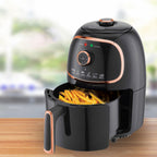 Brentwood 2-Quart Small Electric Air Fryer with Timer and Temperature Control, Black