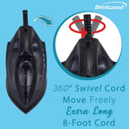 Brentwood 1200-Watt Lightweight Non-Stick Steam Iron, Black