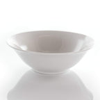 Elama Marshall 16-Piece Porcelain Dinnerware Set in White – Service for 4, Coupe Plates & Bowls, Microwave & Dishwasher Safe