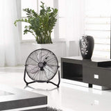 Vie Air 14 Inch Twin Pack Industrial High Velocity All-Metal Floor Fan, 3 Speeds, Black