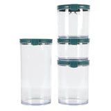 Spice by Tia Mowry Spicy Thyme 4 Piece Plastic Storage Set in Teal