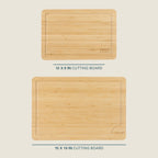 Gibson Home Forestview 2-Piece Bamboo Cutting Board Set with Juice Grooves
